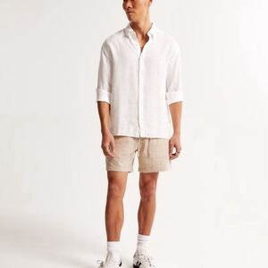 A&F Linen Collection Button Up Shirt